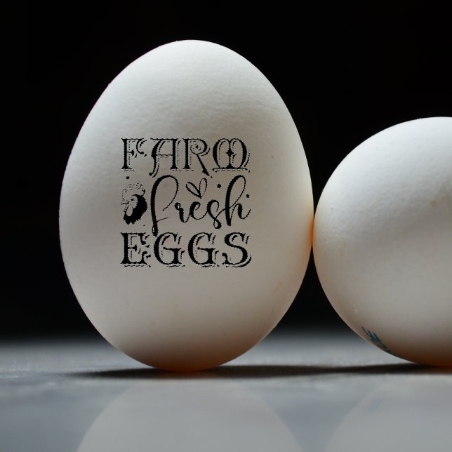 Farm Fresh Egg Rubber Stamp (Creator Uploaded)