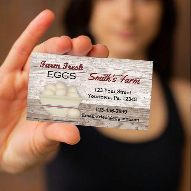 Farm Fresh Eggs Business Card (Creator Uploaded)