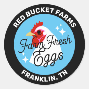 Farm Fresh Eggs  Carton Label