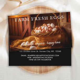 Farm Fresh Eggs Chicken Egg Modern Business Card