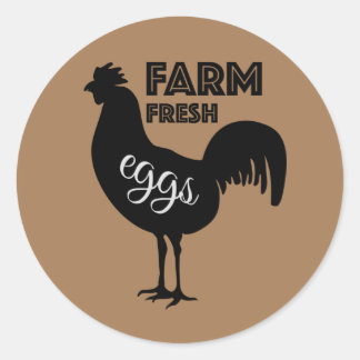 Farm Fresh Eggs Classic Round Sticker