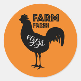 Farm Fresh Eggs Classic Round Sticker
