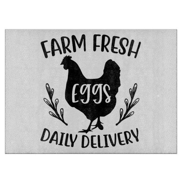Farm Fresh Eggs Cutting Board (Front)