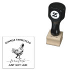 Farm Fresh Eggs | Funny Monogram Egg Stamp