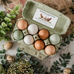 Farm Fresh Eggs | Monogram Egg Carton<br><div class="desc">A Personalised Farm Label is just the thing to customise your eggs from your backyard chicken coop, farm or homestead. Cute watercolor design makes these sleek & clean labels stand out from the crowd. Add your full contact information to the bottom. Add your custom wording to this design by using...</div>