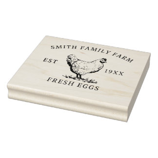 Farm Fresh Eggs | Monogram Egg Carton Stamp