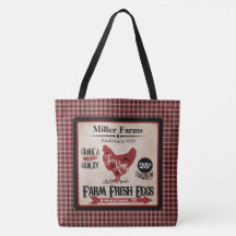 Farm Fresh Eggs Personalised Tote