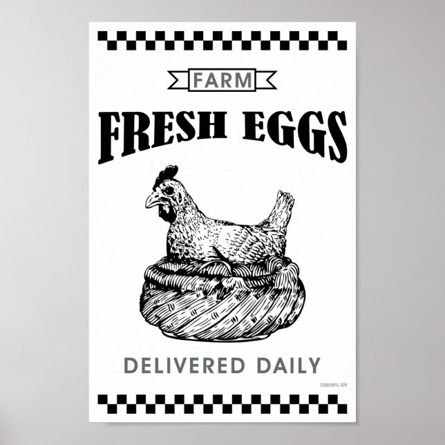 FARM FRESH EGGS POSTER (Front)