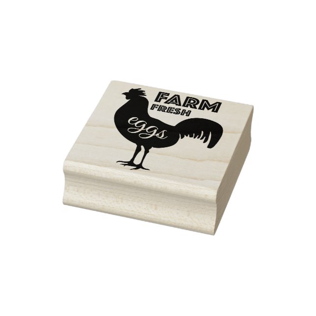 Farm Fresh Eggs Rubber Stamp (Stamp)