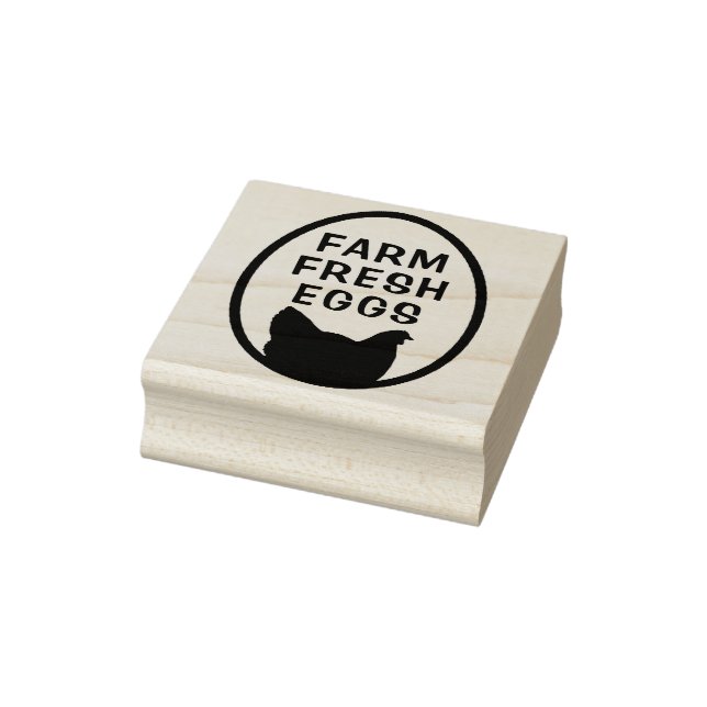 Farm Fresh Eggs Rubber Stamp (Stamp)