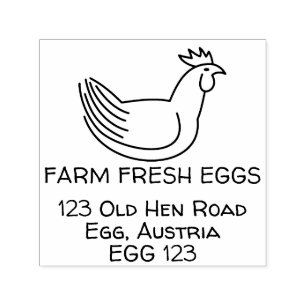 Farm Fresh Eggs Self-inking Stamp