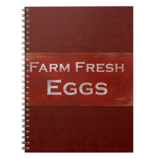 Farm Fresh Eggs Spiral Notebook