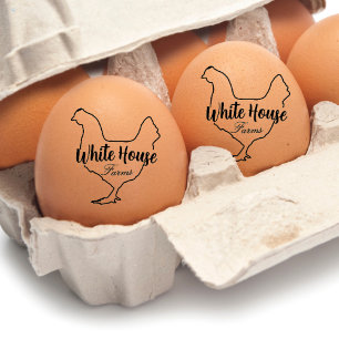 Farm Fresh Eggs Stamp Personalised Egg Carton