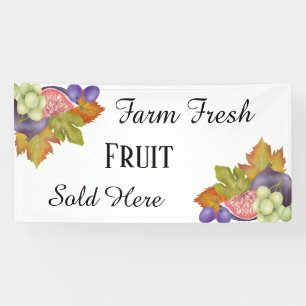 Farm fresh fruit add text banner