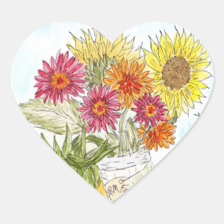 Farm Fresh Heart Stickers