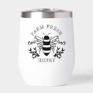 Farm Fresh Honey Bee Botanical Vintage Design