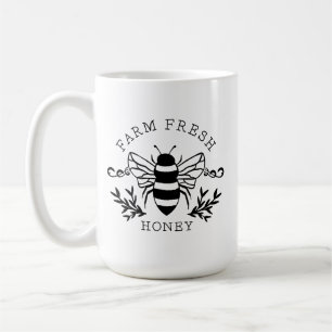 Farm Fresh Honey Bee Spring Sign-58219 Coffee Mug