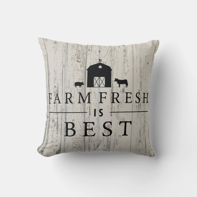 FARM FRESH IS BEST! CUSHION (Front)