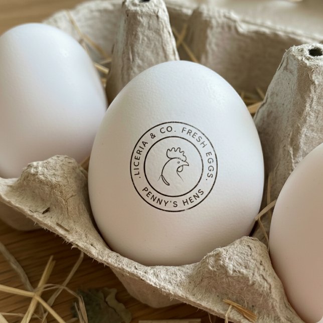 Farm Fresh Marking Your Name Chicken Hen Egg Stamp (Creator Uploaded)