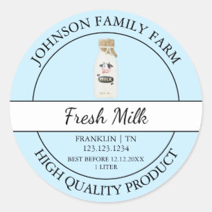 Farm Fresh Milk Label