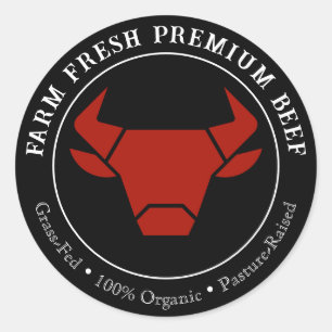 Farm Fresh Premium Beef Business Product Label
