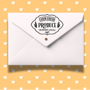 Farm Fresh Produce Theme Self-inking Stamp
