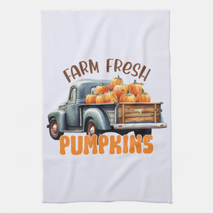 Farm Fresh Pumpkin Tea Towel