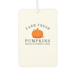 Farm Fresh Pumpkins Apples Hayrides Cider Thanksgi Car Air Freshener