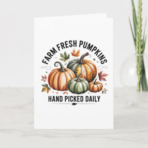 Farm Fresh Pumpkins Greeting Card