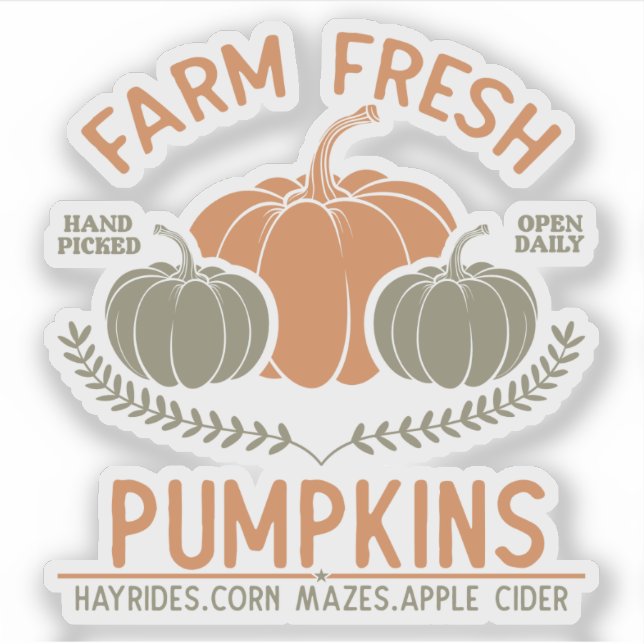 Farm Fresh Pumpkins | Hand Picked (Front)