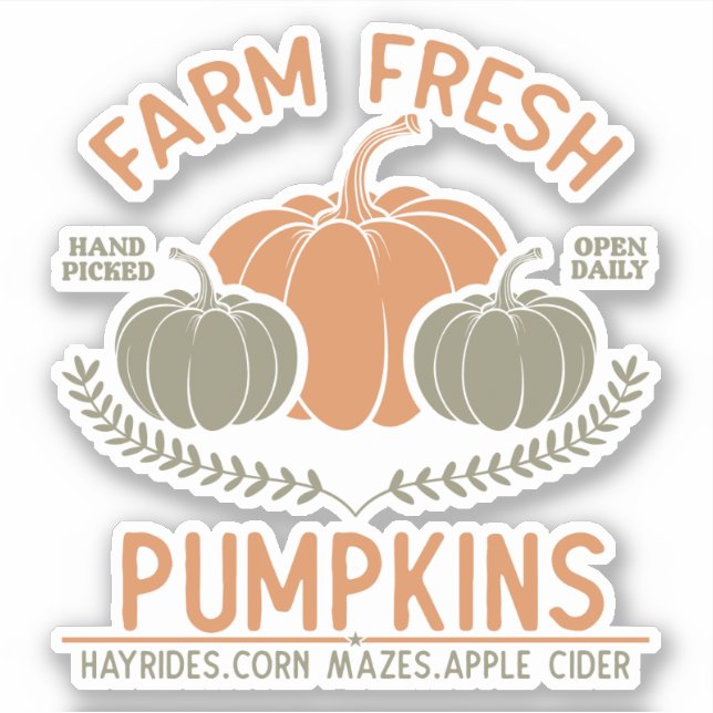 Farm Fresh Pumpkins | Hand Picked (Front)