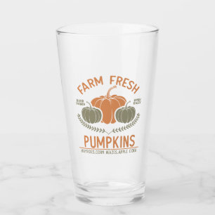 Farm Fresh Pumpkins   Hand Picked Glass