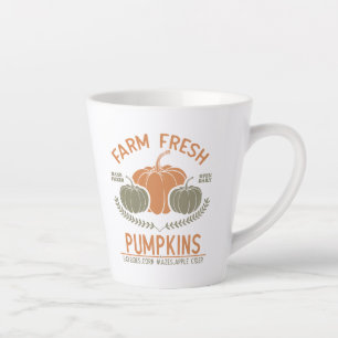 Farm Fresh Pumpkins   Hand Picked Latte Mug
