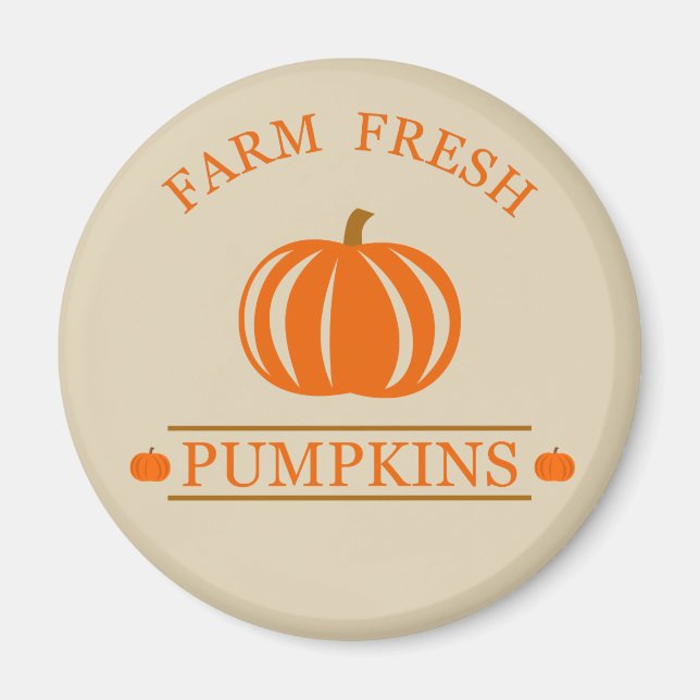 Farm fresh pumpkins magnet (Front)