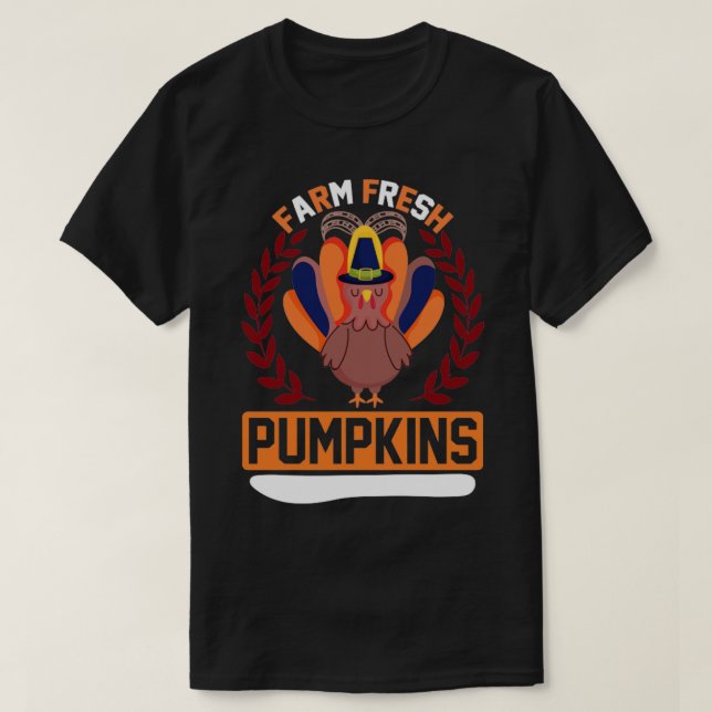 Farm Fresh Pumpkins T-Shirt (Design Front)