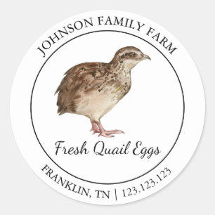 Farm Fresh Quail Egg Modern label