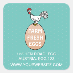 Farm Fresh Square Sticker