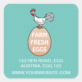 Farm Fresh Square Sticker