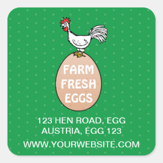 Farm Fresh Square Sticker
