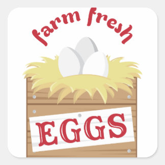 Farm Fresh Square Sticker
