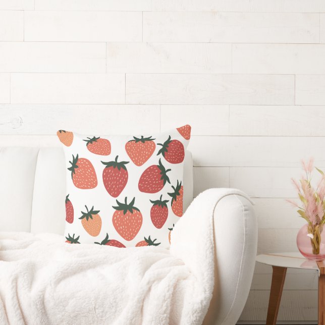 Farm-Fresh Strawberries Cushion (Couch)