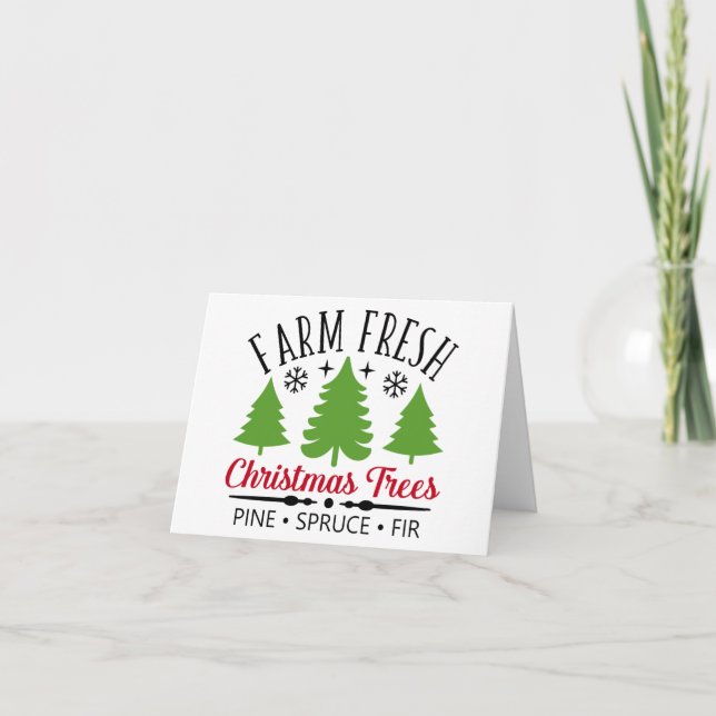 Farm Fresh Trees Card (Front)