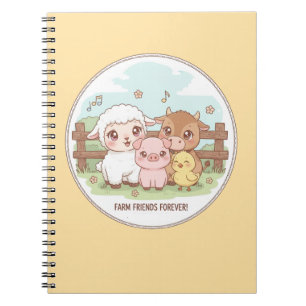 Farm friends forever - cute & cosy notebook