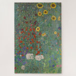 Farm Garden Sunflowers by Gustav Klimt Painting Jigsaw Puzzle<br><div class="desc">Imperial Austrian Painter Gustav Klimt's masterpiece : Farm Garden with Sunflowers</div>