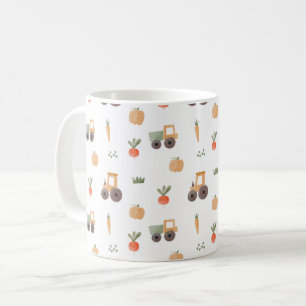 Farm Garden Watercolor Fun Pattern Coffee Mug
