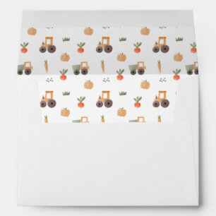 Farm Garden Watercolor Fun Pattern Envelope