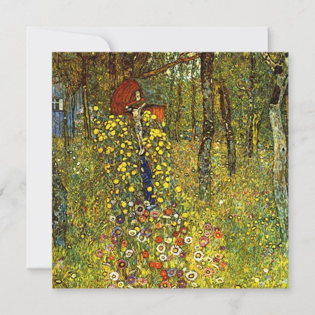 Farm Garden with Crucifix by Gustav Klimt (Front)