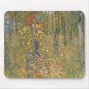 Farm Garden With Crucifix (by Gustav Klimt) Mouse Pad