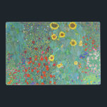 Farm Garden with Sunflowers by Gustav Klimt Laminated Place Mat<br><div class="desc">Please visit my store for more interesting design and more colour choice => zazzle.com/colorfulworld*</div>