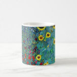 Farm Garden with Sunflowers, Gustav Klimt Coffee Mug<br><div class="desc">Gustav Klimt (July 14, 1862 – February 6, 1918) was an Austrian symbolist painter and one of the most prominent members of the Vienna Secession movement. Klimt is noted for his paintings, murals, sketches, and other objets d'art. In addition to his figurative works, which include allegories and portraits, he painted...</div>